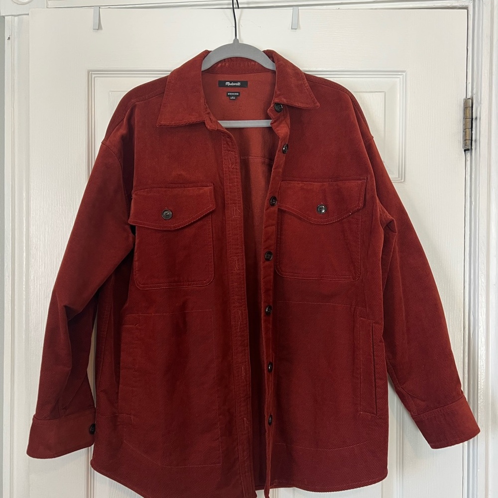 Madewell Women's Corduroy Twill Oversized Shirt Jacket